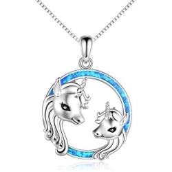 LUHE Elephant/Unicorn/Sloth/Owl Sterling Silver Cute Animal Necklace Good Luck Animal Pendant Holiday Jewelry Gift for Girls Teens Women Lover