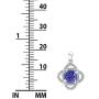 Belinda Jewelz Sterling Silver Knot Birthstone Earrings and Pendant Necklace Set