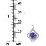 Belinda Jewelz Sterling Silver Knot Birthstone Earrings and Pendant Necklace Set Belinda Jewelz Sterling Silver Knot Birthstone Earrings and Pendant Necklace Set