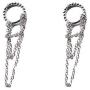 Tassel Chain Drop Dangle Small Hoop Earrings Ball Bead Cartilage for Women Girls Men 925 Sterling Silver Charms Huggie Helix Tragus Minimalist Fashion Personalized Jewelry