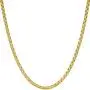 Lifetime Jewelry 2.2mm Rounded Box Chain Necklace 24k Gold Plated for Women & Men Lifetime Jewelry 2.2mm Rounded Box Chain Necklace 24k Gold Plated for Women & Men