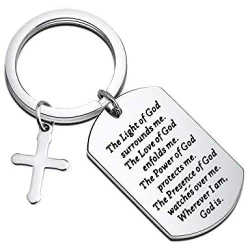 Gzrlyf Christian Gifts Prayer for Protection Keychain Religious Gifts for Christian Pastor Gifts Gzrlyf Christian Gifts Prayer for Protection Keychain Religious Gifts for Christian Pastor Gifts