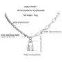 FindChic Handcuff Necklace Padlock Pendant Customized Handcuff Bracelet Partners in Crime Stainless Steel 18K Gold Plated Curb Chain Interlocking 18inch Friendship Statement Necklace for Girls & Women
