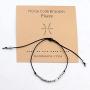 JOOVAYUN Morse Code Friend Bracelets 12 Constellation Zodiac Friendship Bracelet for Couples Women Girls Men Astrology Horoscope CZ Jewelry Gift for her with Secret Message