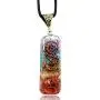 Tangie Marie Orgone Chakra Gemstone Pendant with Adjustable Cord – Seven Chakra Stones Necklace for Meditation and Spiritual Energy Tangie Marie Orgone Chakra Gemstone Pendant with Adjustable Cord – Seven Chakra Stones Necklace for Meditation and Spiritual Energy