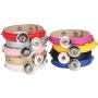 LOVGLISTEN 6pcs Mixed Random Adjustable Snap Jewelry Bracelet Charms 18mm for Snap Jewelry Making