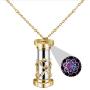 Kaleidoscope Necklace for Girls Women, Fashion Mini Colorful Kaleidoscope Pendant Necklaces with CZ Stones Funny Jewelry Gift for Daughter Mom Girlfriend Sister