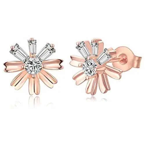 Flower Earrings 925 Sterling Silver Daisy Stud Earrings Flower Daisy Jewelry Gifts for Women Daughter Girls
