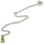 Sterling Silver Genuine or Synthetic Gemstone Round Graduating 3-Stone Pendant Necklace, 16'' + Extender