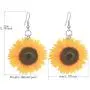 DAMLENG Unique Handmade Bohemian Acrylic Sunflower Dangle Drop Earrings for Women Girls Statement Yellow Flower Earrings Jewelry Gifts DAMLENG Unique Handmade Bohemian Acrylic Sunflower Dangle Drop Earrings for Women Girls Statement Yellow Flower Earrings Jewelry Gifts