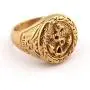 Gungneer Goldtone Anchor Navy Ring Stainless Steel Eagle Pattern Millitary Jewelry Power Gift Accessory for Mens Womens Gungneer Goldtone Anchor Navy Ring Stainless Steel Eagle Pattern Millitary Jewelry Power Gift Accessory for Mens Womens