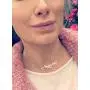 Custom Name Necklace 18K Gold Plated Sterling Silver Personalized Script Nameplate Jewelry Gift for Women