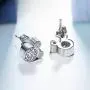 ERLUER Womens Stud Earrings mouse Shape Rose Gold Plated Zircon Jewelry Earring For Women Party Gifts (Platinum Plated) ERLUER Womens Stud Earrings mouse Shape Rose Gold Plated Zircon Jewelry Earring For Women Party Gifts (Platinum Plated)