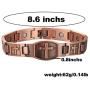 Copper Bracelet for Men Magnetic Therapy Christian Bracelet