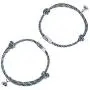 Couples Bracelets, Magnetic Bracelets for Couples Mutual Attraction Rope Braided Couple Bracelets with Magnetic Bells His and Hers Couples Bracelets, Magnetic Bracelets for Couples Mutual Attraction Rope Braided Couple Bracelets with Magnetic Bells His and Hers