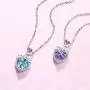 BOOSCA Women Jewelry Love Heart 925 Sterling Silver February Birthstone Pendant Necklace with Cubic Zirconia Ideal Gifts for Mom Women Wife Girls Her BOOSCA Women Jewelry Love Heart 925 Sterling Silver February Birthstone Pendant Necklace with Cubic Zirconia Ideal Gifts for Mom Women Wife Girls Her