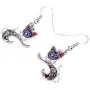 NEWEI Enamel Alloy Cute Jumping Cat Kitten Earrings For Women Dangle Drop Anime Animal Pet Jewelry Gifts Charm Ornaments NEWEI Enamel Alloy Cute Jumping Cat Kitten Earrings For Women Dangle Drop Anime Animal Pet Jewelry Gifts Charm Ornaments