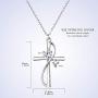 AmorAime Silver Necklace for Women Heart Necklace 925 Sterling Silver Love Necklace Dainty Chain Mothers Day Gifts for Girls