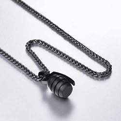 U7 Men Personalized Punk Necklace Jewelry Stainless Steel 18K Gold Plated Rock Army Style Cool Pendant with, Chain 22''