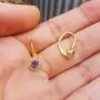Dazzlingrock Collection 10K Ladies Halo Style Dangling Drop Earrings, Yellow Gold