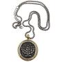 Talisman4U Mens Menorah Necklace 7 Branch Candle Holder Pendant Israel Judaica Gift Religious Jewelry