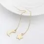 TUSHUO Simple Dangle Style Moon Star Earrings Irregular Moon Star Line Threader Drop Earrings (Gold) TUSHUO Simple Dangle Style Moon Star Earrings Irregular Moon Star Line Threader Drop Earrings (Gold)