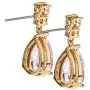 A+O Bridesmaid Earrings Gift, Drop Earrings in Silver, Gold, Rose Gold