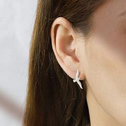 Boma Jewelry Sterling Silver Bird Earrings