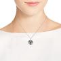 AeraVida Intricately Stylized Trinity Knot or Triquetra .925 Sterling Silver Pendant Necklace
