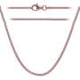 Sterling Silver 925 Rose Gold Plated Popcorn Chain 2mm Made in Italy 18'' Inch