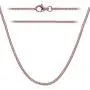 Sterling Silver 925 Rose Gold Plated Popcorn Chain 2mm Made in Italy 18'' Inch Sterling Silver 925 Rose Gold Plated Popcorn Chain 2mm Made in Italy 18'' Inch