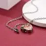 FaithHeart Custom Cremation Ashes Necklace, Stainless Steel/18K Gold Plated Urn Hold Pendant Jewelry for Women/Men- Picture/Text Custom