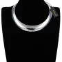 Jerollin Gold/Silver Choker Collar Necklaces for Women, Stainless Steel Gold Statement Necklace Open Choker Bib Necklace African Jewelry Necklace