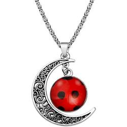 WSNANG Good Luck Ladybug Jewelry Ladybug Gift Ladybug Lover Gift Insect Lover Gift Wish Lucky Gift for Women Girl