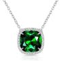 Alantyer Birthstone Necklace Square Pendant Anniversary Jewelry Gifts for Women and Girls Crystal Comes from Swarovski