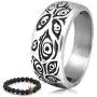 Gungneer Eye of Providence Ring for Men Stainless Steel Strength Mason Accessory Illuminati Freemason Jewelry Gift Gungneer Eye of Providence Ring for Men Stainless Steel Strength Mason Accessory Illuminati Freemason Jewelry Gift