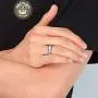 King Will Mens 4mm 6mm 8mm Silver/Rose Gold Tungsten Carbide Ring Inlaid Triangle White/Blue Opal Sticker Dome Wedding Engagement Band King Will Mens 4mm 6mm 8mm Silver/Rose Gold Tungsten Carbide Ring Inlaid Triangle White/Blue Opal Sticker Dome Wedding Engagement Band