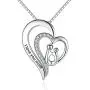 Milamiya I Love You Mom Heart Pendant Necklace, Gifts for mom, Mother-in-Law Necklace Milamiya I Love You Mom Heart Pendant Necklace, Gifts for mom, Mother-in-Law Necklace