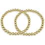 JA.S.JR 14K Gold Plated Bead Bracelet for Women Boho Bohemian Bracelet Set Jewelry