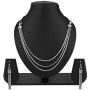 Efulgenz Boho Vintage Antique Ethnic Gypsy Indian Oxidized Silver Multilayer Strand Choker Statement Necklace Earrings Jewelry Set