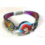 My Prime Gifts Snap Jewelry Rainbow Multicolor Magnetic Spoon Style Bracelet