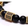 GVUSMIL Imperial Crown Bead Bracelet King&Queen Luxury Charm Couple Jewelry Gift for Women Men