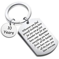 Recovery Gift Sobriety 1th 2th 3th 4th 5th 10th Anniversary Keychain AA Recovery Sobriety Jewelry Sympathy Gift