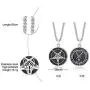 PJ Jewelry Mens Inverted Pentagram Samael Lilith Baphomet Goat Pendant Sigil of Lucifer Satanic Symbol Necklace PJ Jewelry Mens Inverted Pentagram Samael Lilith Baphomet Goat Pendant Sigil of Lucifer Satanic Symbol Necklace