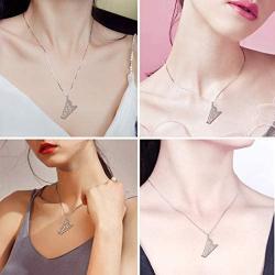 Music Note Heart of Treble and Bass Clef Necklace Women 925 Sterling Silver Infinity Love Musician Pendant Fans Music Symbol Jewelry