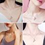 Music Note Heart of Treble and Bass Clef Necklace Women 925 Sterling Silver Infinity Love Musician Pendant Fans Music Symbol Jewelry