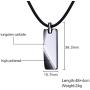Mealguet Jewelry Tungsten Carbide Polished Vertical Bar Legend of Zelda Triforce Pendant Necklace with Black Cord