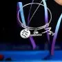 SEIRAA Gymnastics Girl Jewelry Gymnastics Charm Bracelets Queen of The Beam Sport Bangle with I Love Gymnastics Charm Gift for Gymnast