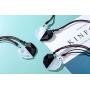 Jovivi 2pcs Healing Gemstone Matching Heart Couples Necklace for Him/Her White Turquoise Black Obsidian Crystal Stone Pendant Necklace Adjustable Rope for Men Women Valentines Gifts