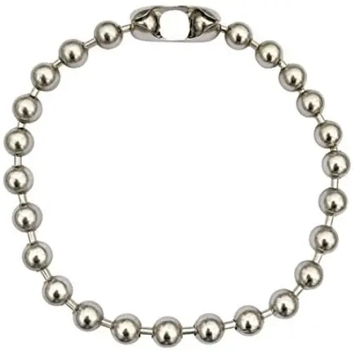 DragonWeave 13mm Extra Large Silver Steel Ball Chain Mens Necklace with Durable Protective Finish - Any Length DragonWeave 13mm Extra Large Silver Steel Ball Chain Mens Necklace with Durable Protective Finish - Any Length